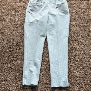 Light Blue Checkered TAIL golf pants. 
Size 6. 28 inch hem.
